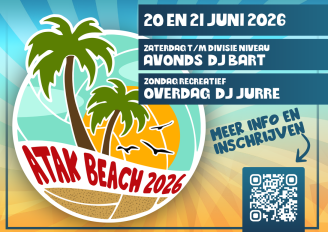 Inschrijvingen Atak Beach 2026 geopend! 